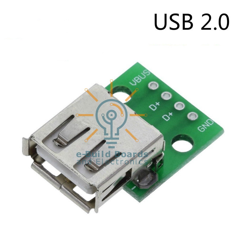 USB Type A Female Connector Breakout Board