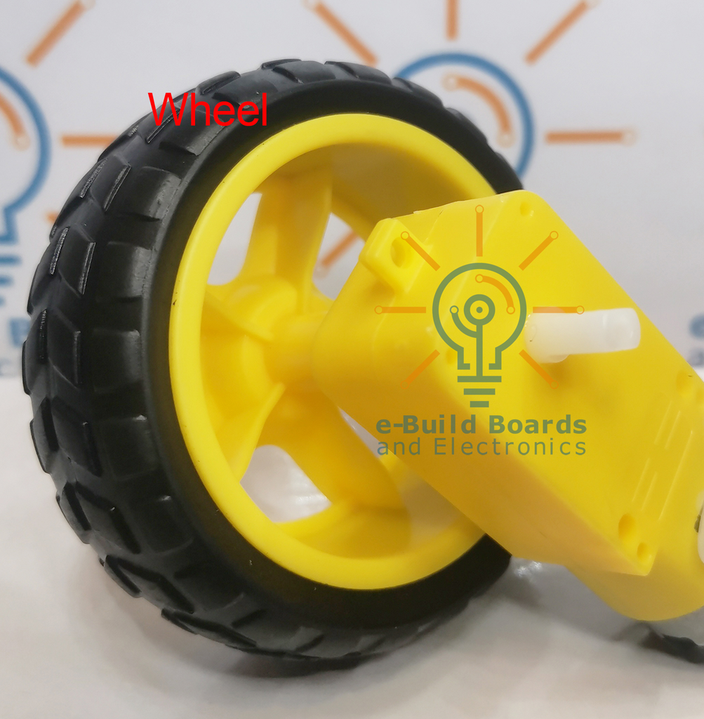 Yellow Wheel 65mm for Robot Car