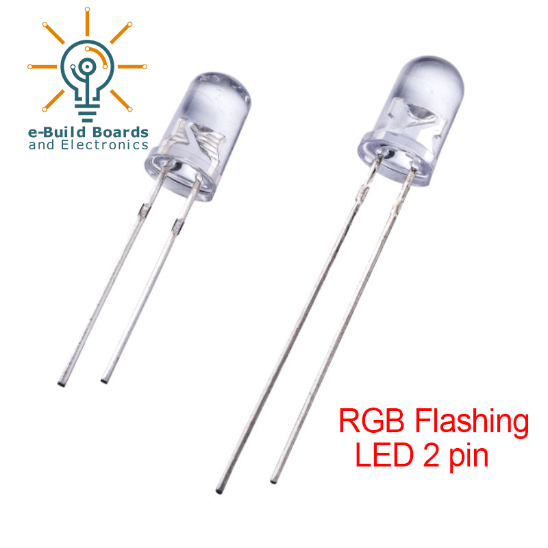 RGB Flashing LED 5mm 2pin