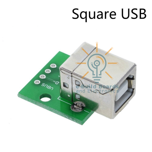 USB Type B (Square) Connector Breakout Board