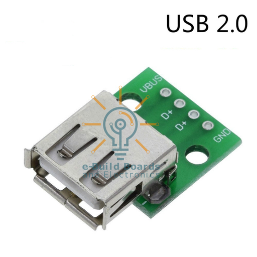 USB Type A Female Connector Breakout Board