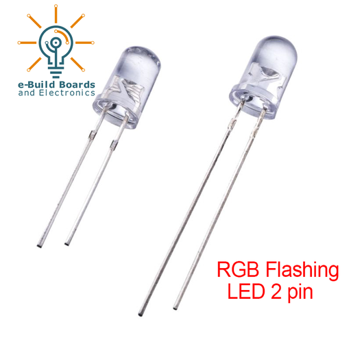 RGB Flashing LED 5mm 2pin